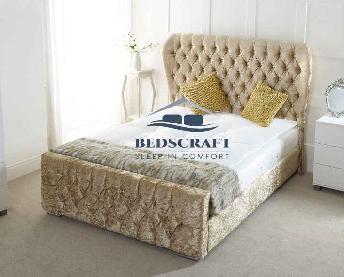 Oxford Crushed Velvet Bed